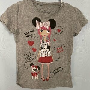Girl’s Size Large Disney Graphic Tee- Minnie Themed